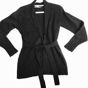 525 America Charcoal Belted Cardigan